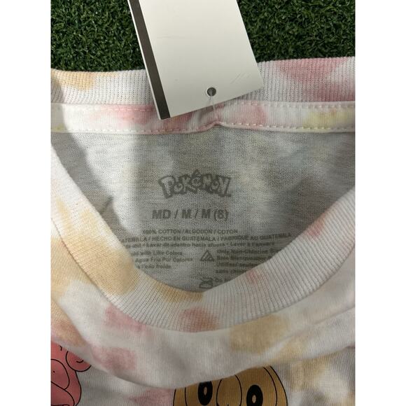 Kids Pokemon T-shirt Tye Die Size M 8 - Picture 4 of 5